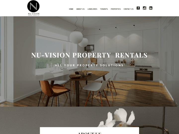 Cover image for Nu-Vision Property Rental Website Development