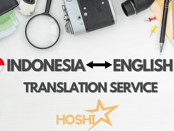 Cover image for Translation from English to Indonesia (vice versa)
