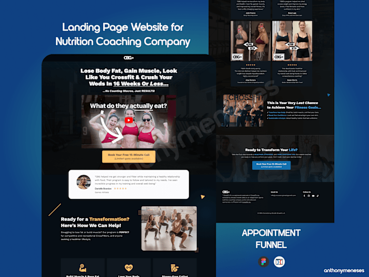 Cover image for Landing Page Funnel for Nutrition Coaching