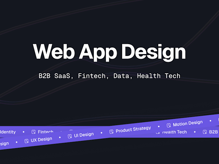 Cover image for Web App Design for SaaS, Fintech, and Big Data