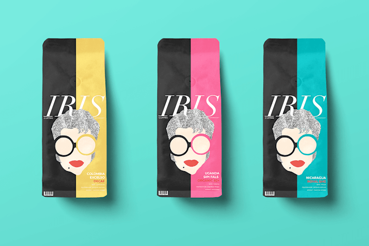 Cover image for IRIS Coffee: Conceptual Branding & Packaging :: Behance