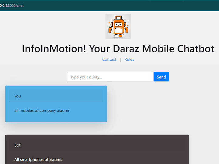 Cover image for Interactive Chatbot for Customer Support