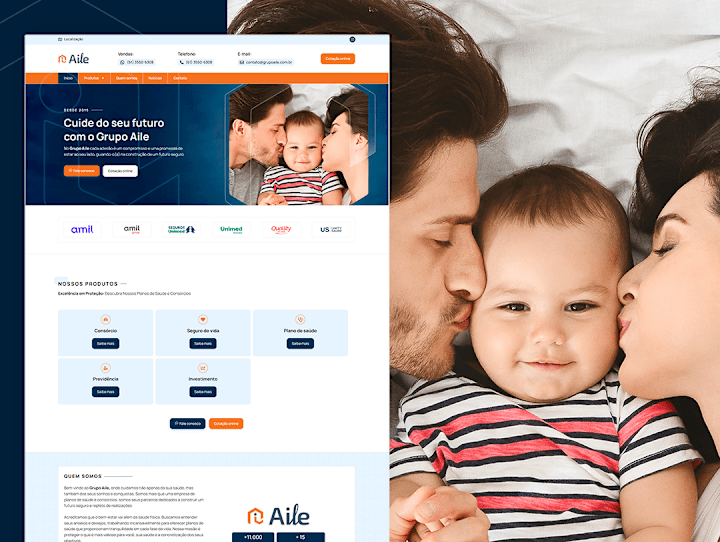 Cover image for Wordpress + Elementor Website - Grupo Aile