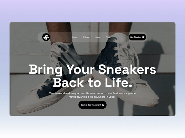 Cover image for Sneaker Spa – Custom WordPress Website with Elementor Pro