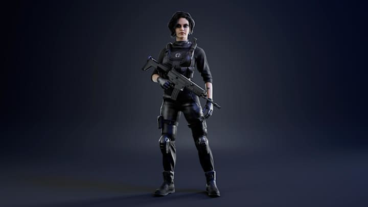 Cover image for Call of Duty-Style Female Character Model – Tamar Ginturi