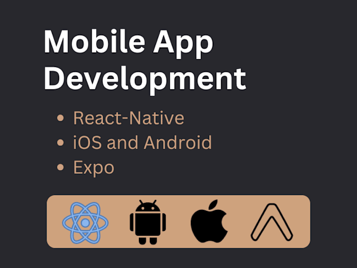 Cover image for I will do mobile app development in react native and expo