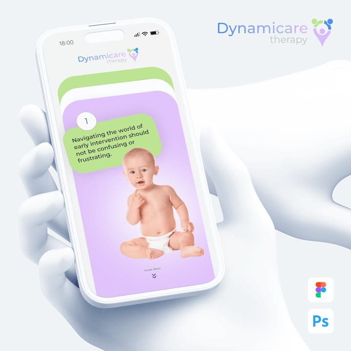 Cover image for UI and UX Design for mobile app - Dynamicare Therapy