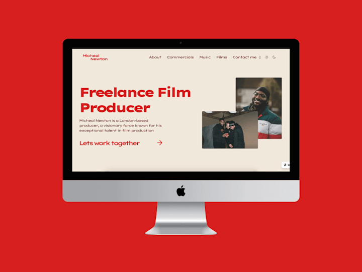 Cover image for Film Producer portfolio website