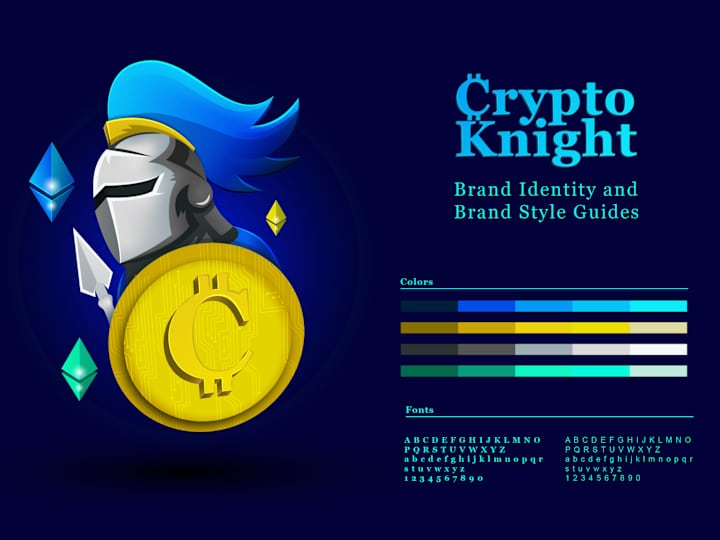 Cover image for Crypto Knight - Brand Identity and Brand Style Guides