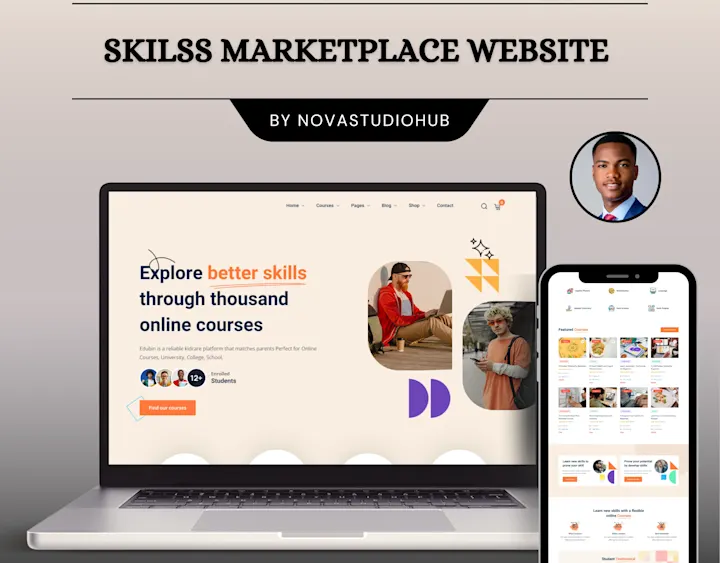 Cover image for SKILLS MARKETPLACE WEBSITE DESIGN