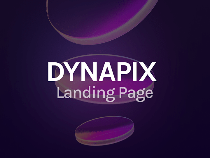 Cover image for Dynapix Landing page design