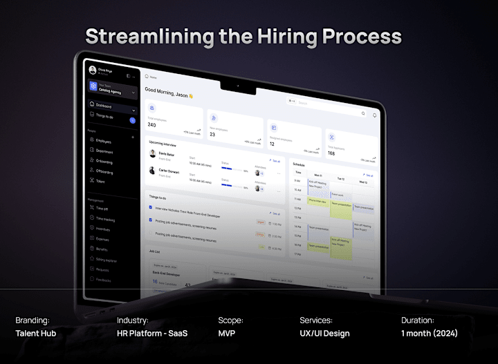 Cover image for Talenthub - Streamlining the Hiring Process 