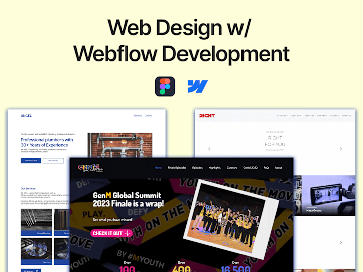 Cover image for Website design and redesign with Webflow development