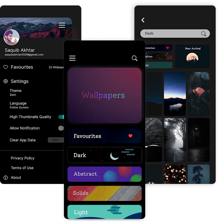 Cover image for Wallpaper app UI/UX design