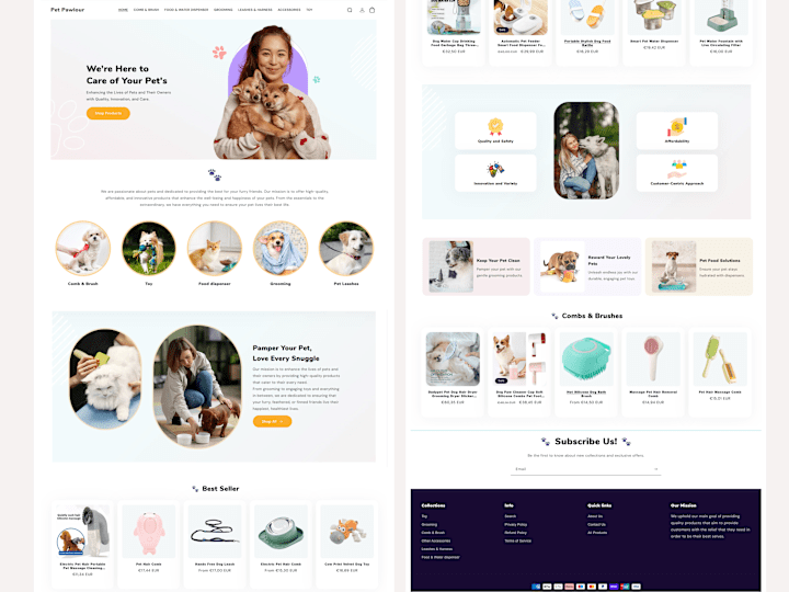 Cover image for Development of Pet E-commerce Shopify Website