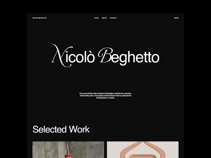 Cover image for Nicolò Beghetto’s Website – Framer Template Customization