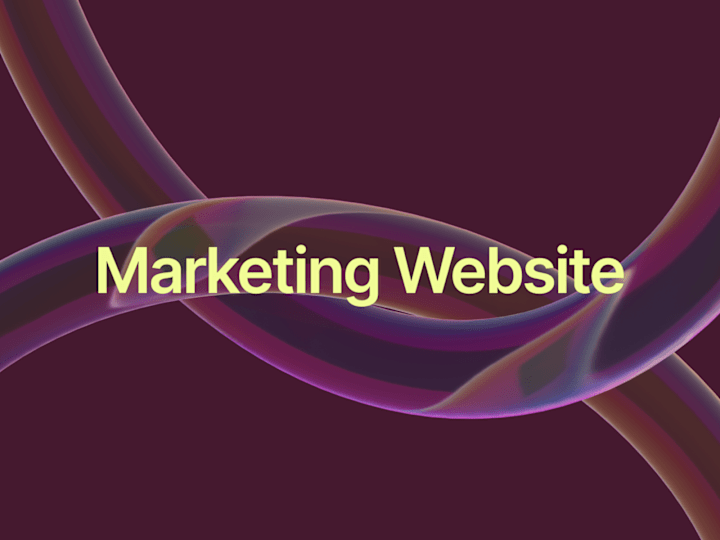 Cover image for Marketing Website