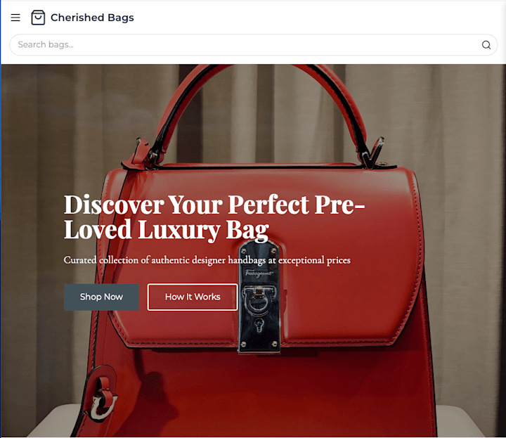 Cover image for Used Designer Bag Aggregator (Cherished Bags)