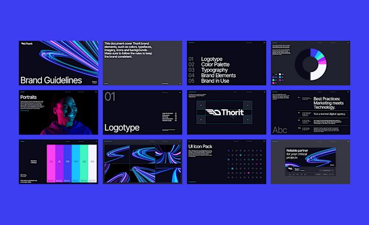 Cover image for Thorit – Bold Brand Identity & Website for a Marketing Agency