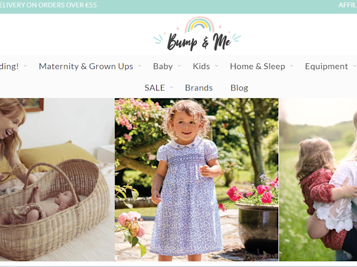 Cover image for Bump & Me – Online boutique for parents, babies and kids 