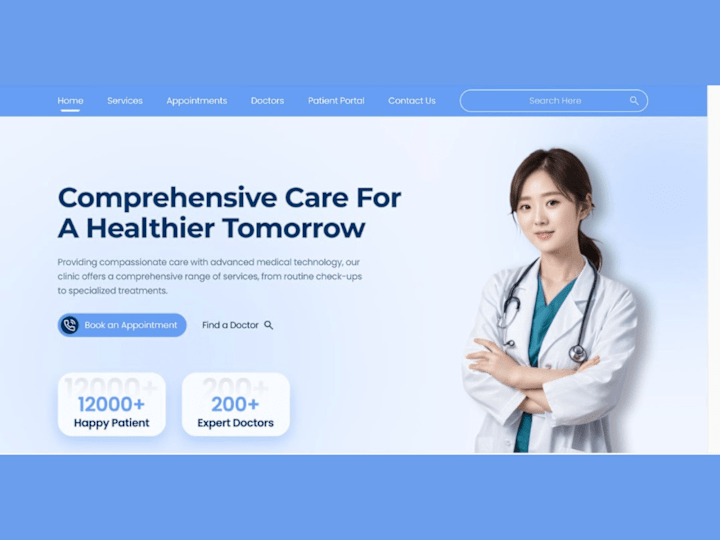 Cover image for MEDICAL WEBSITE DESIGN