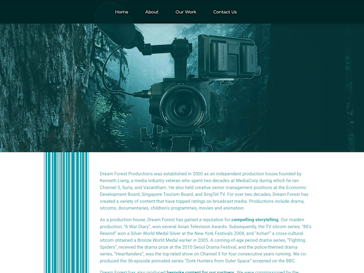 Cover image for Dream Forest Productions – Video production with an edge