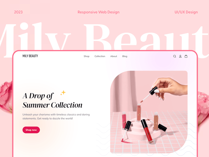 Cover image for Mily Beauty - Ecommerce Website Design 