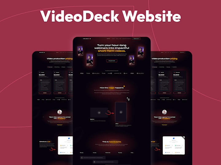 Cover image for Videodeck Webflow Website Design
