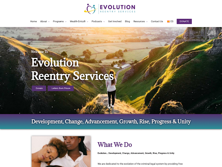 Cover image for Evolution Reentry Website