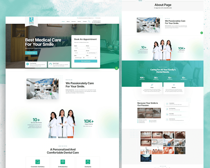 Cover image for Website for a Dental Clinic