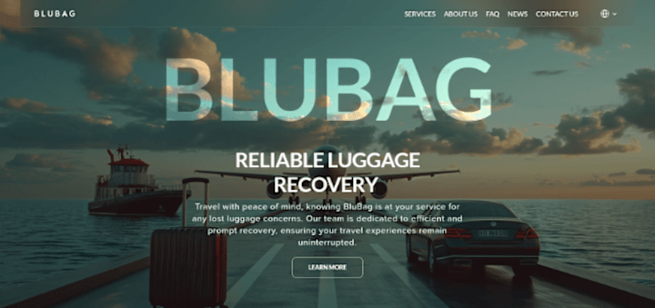 Cover image for BluBag by Hippolyx Website