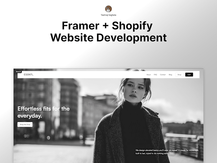 Cover image for Framer + Shopify Design & Development