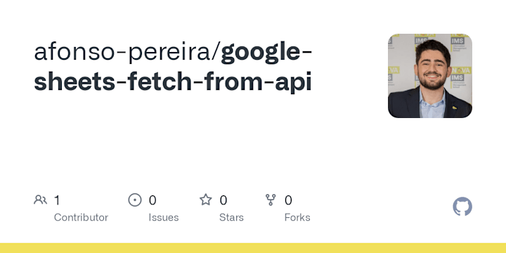 Cover image for afonso-pereira/google-sheets-fetch-from-api