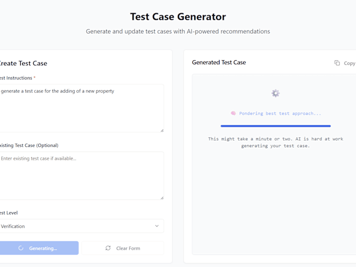 Cover image for AI-powered test case generator
