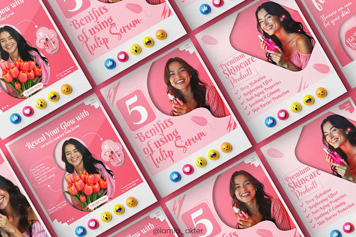 Cover image for ✨ Tulip Serum – Social Media Ads ✨