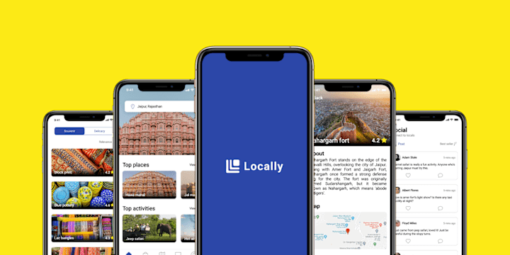 Cover image for Locally, a local shopping-cum-travel app