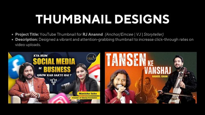 Cover image for Eye-Catching YouTube Thumbnails Design