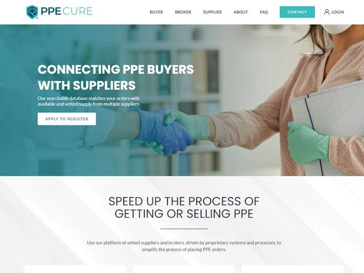 Cover image for PPE CURE Medical Website (WORDPRESS)