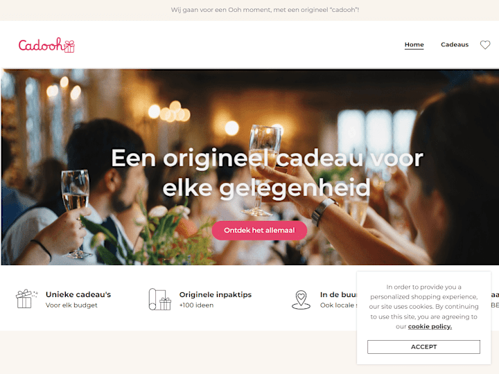 Cover image for Cadooh – jouw bron voor unieke cadeau-inspiratie.Ontdek beteken…