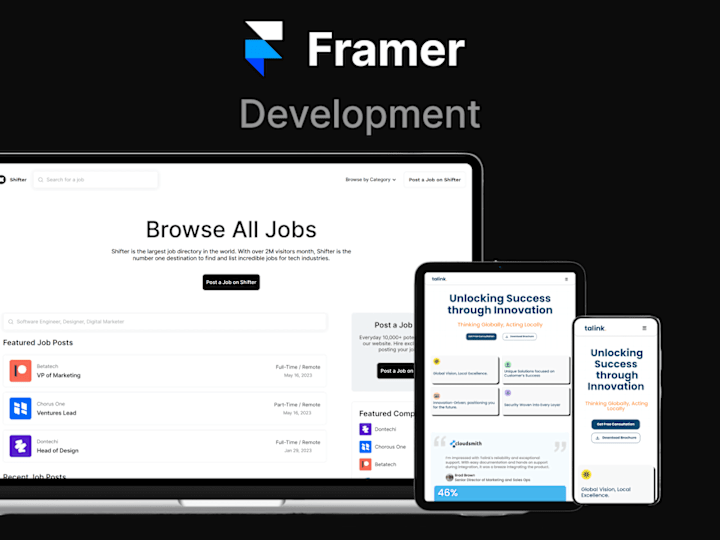 Cover image for Framer Website Development