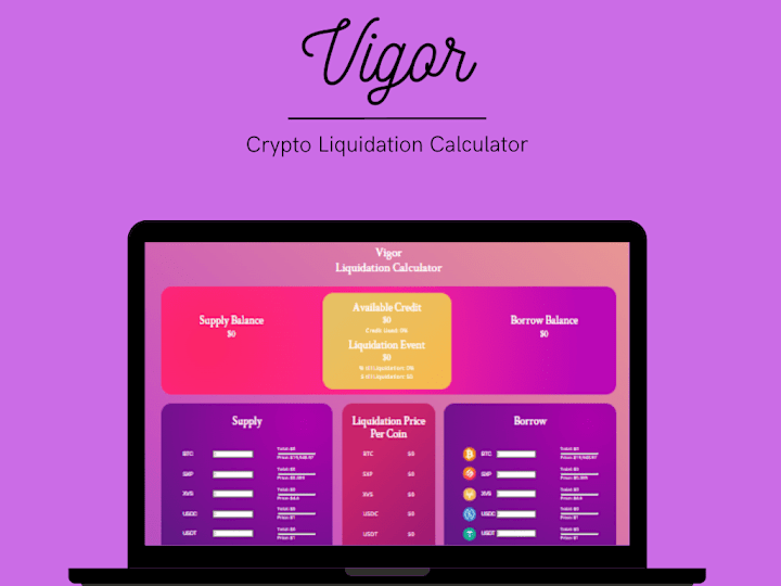 Cover image for Vigor Crypto Liquidation Calculator