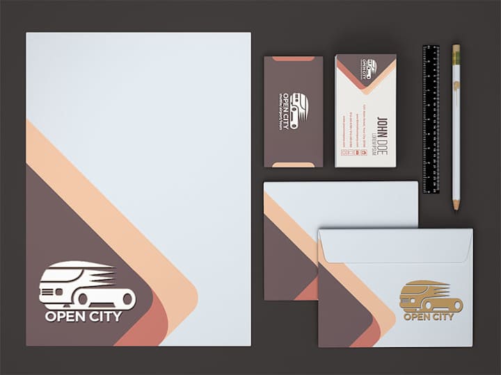 Cover image for Open City: Brand Identity Stationery