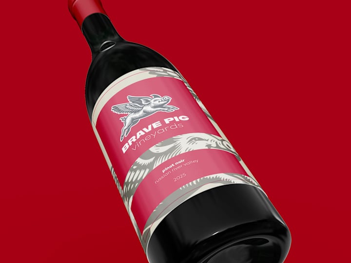 Cover image for Brave Pig Vineyards Brand Project