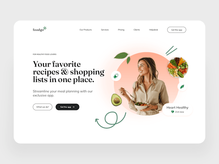 Cover image for Landing page hero website design