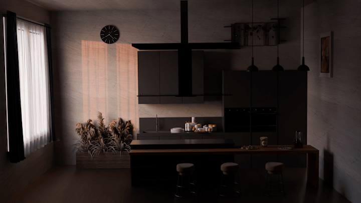 Cover image for Hassan_3d_Artist on Instagram: “Apartment Kitchen Render”