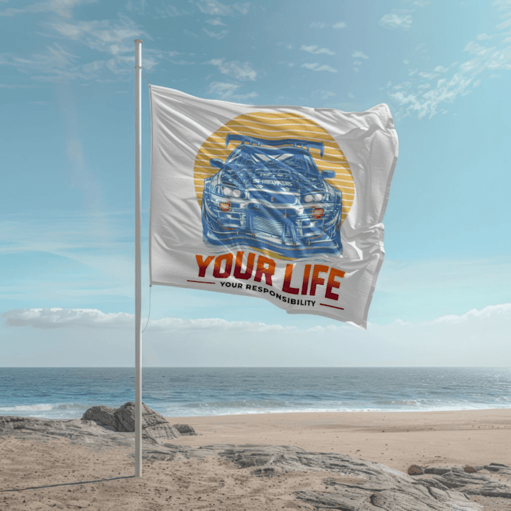 Cover image for Flag on the beach