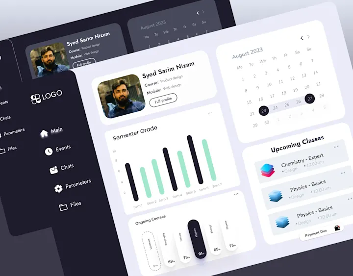 Cover image for CRM Dashboard UI
