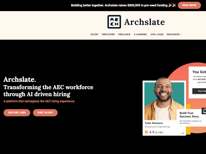 Cover image for Complete Website for Archslate