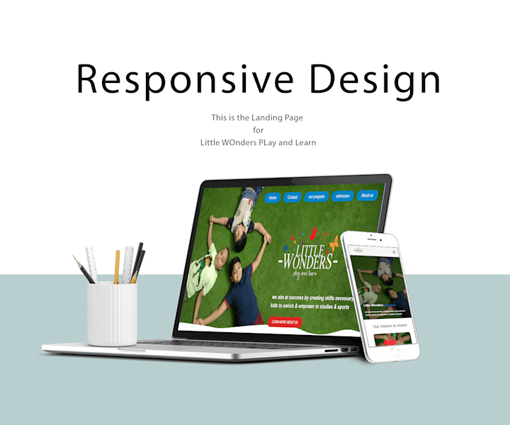 Cover image for Responsive Web Development for Little Wonders BD preschool