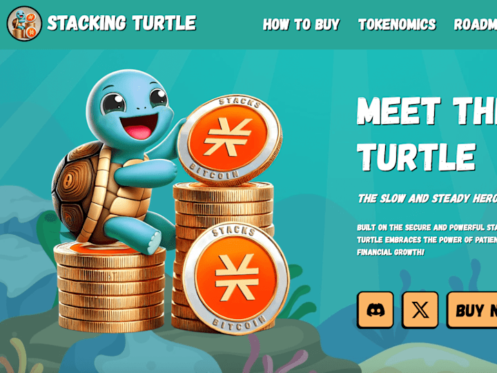 Cover image for Stacking Turtle Memecoin Website

